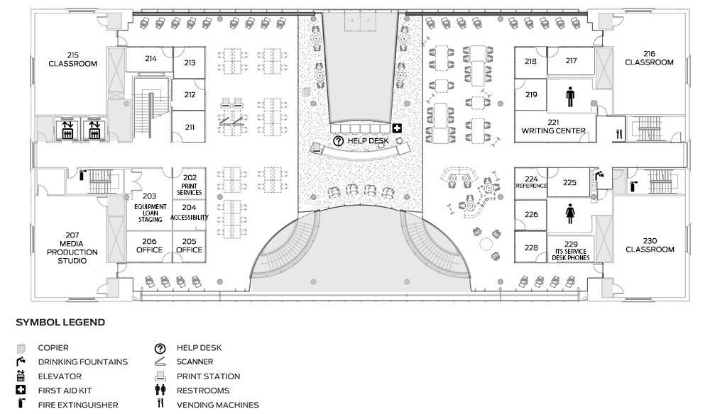 Information Commons 2nd floor map Information Commons 2nd floor map